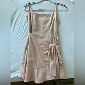 White Fox Light Pink Mini Dress - size S
